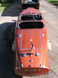 1941 19' Chris Craft Custom Runabout Barrel Back double cockpit